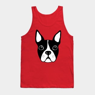 Cute boston terrier illustration Tank Top